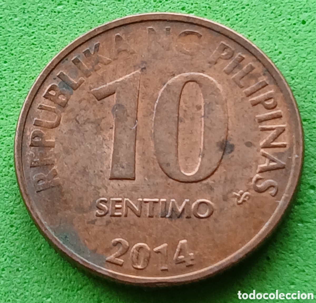 Monedas antiguas de Asia: Filipinas 10 c&eacute;ntimos 2014 km#270