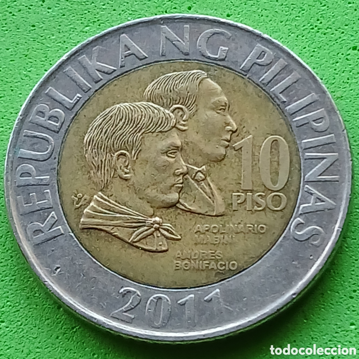 Monedas antiguas de Asia: Filipinas 10 pesos 2011 km#278