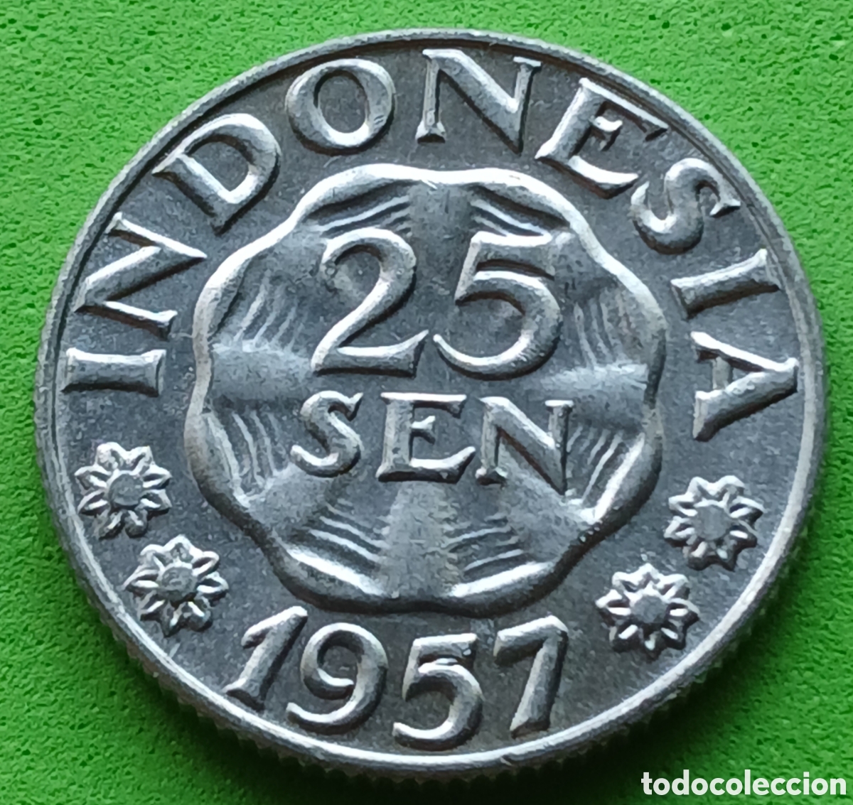 Monedas antiguas de Asia: Indonesia 25 sen 1957 km#11