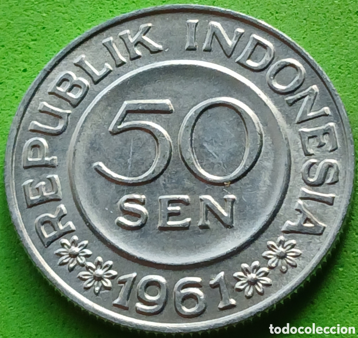 Monedas antiguas de Asia: Indonesia 50 sen 1961 km#14