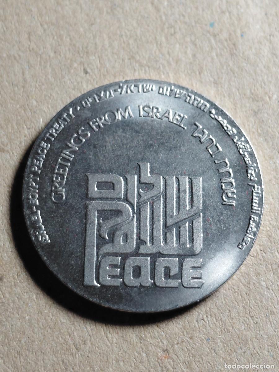 Monedas antiguas de Asia: ISRAEL - Season's Greetings Medal 1980 - חוזה שלום ישראל-מצרים