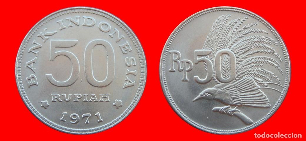 Monedas antiguas de Asia: 50 RUPIAS 1971 INDONESIA-152047