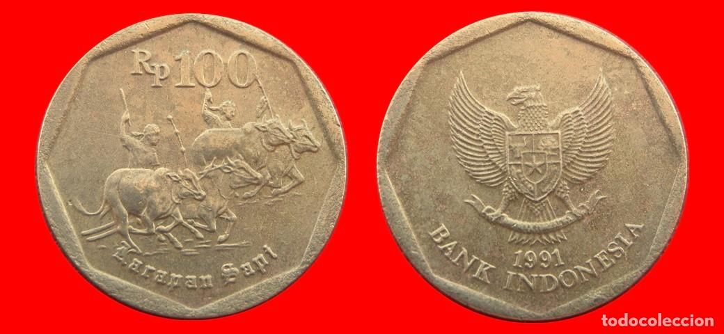 Monedas antiguas de Asia: 100 RUPIAS 1991 INDONESIA-152049