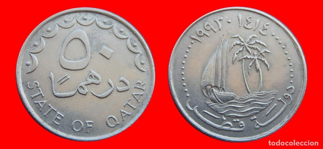 Monedas antiguas de Asia: 50 DIRHAMS 1993 QATAR-152057
