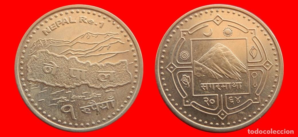 Monedas antiguas de Asia: 1 RUPIA 2007 NEPAL-152065