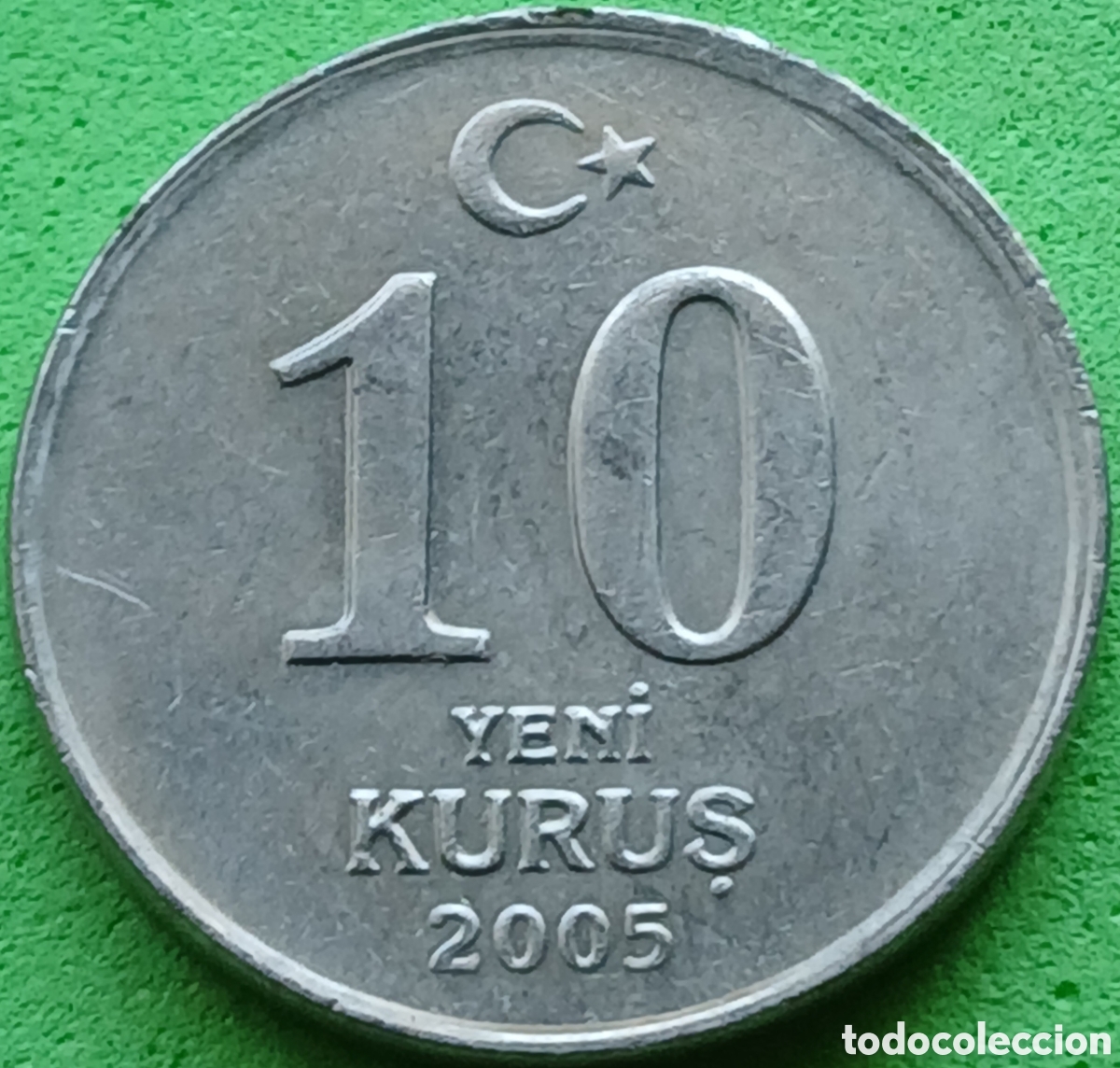 Monedas antiguas de Asia: Turqu&iacute;a 10 nuevos kurus 2005 km#1166