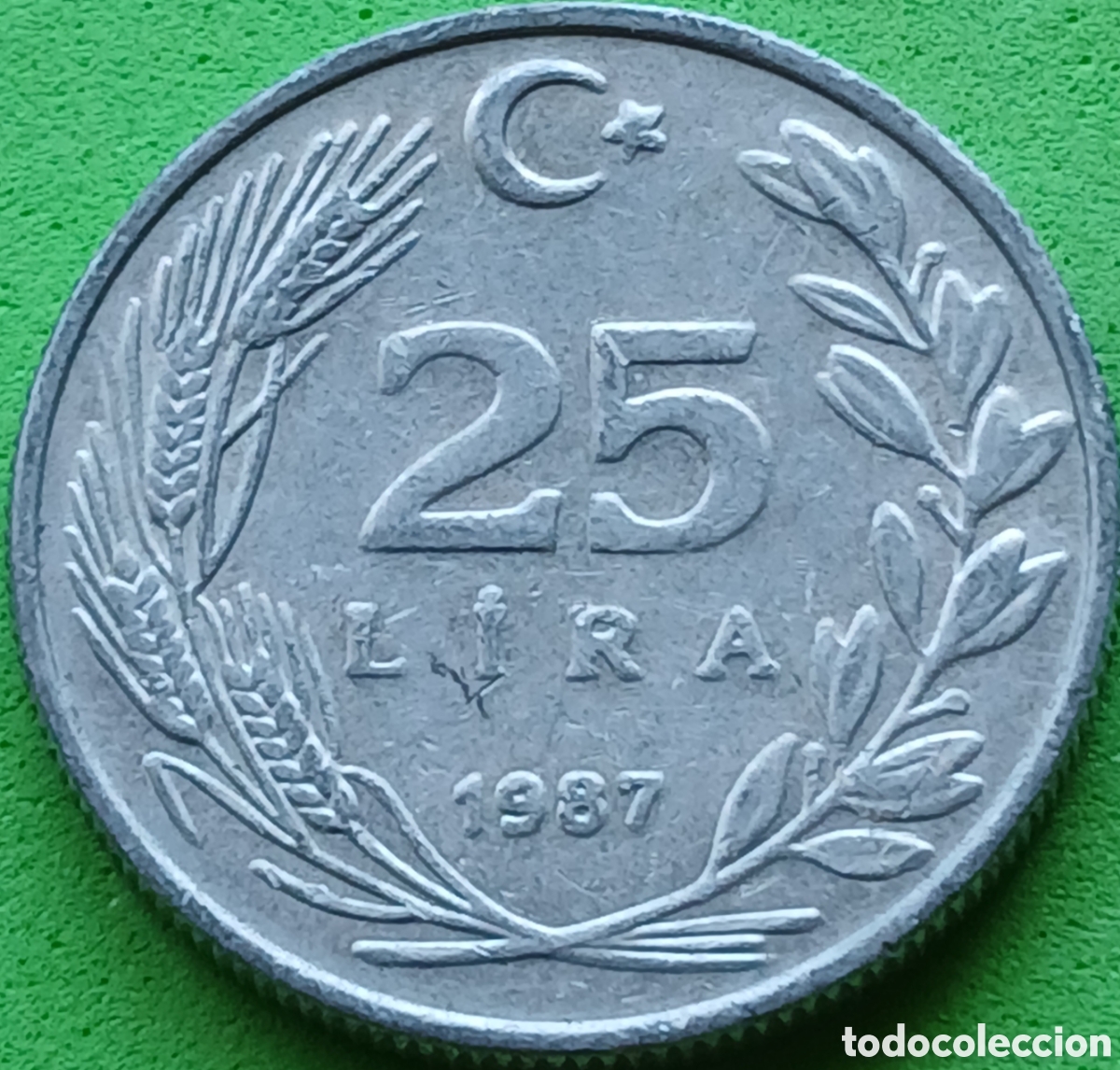 Monedas antiguas de Asia: Turqu&iacute;a 25 liras 1987 km#975