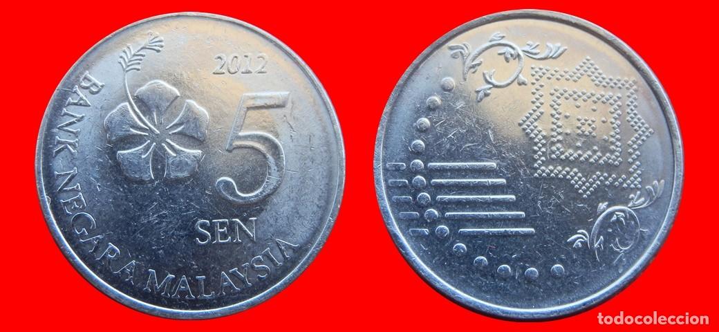 Monedas antiguas de Asia: 5 SEN 2012 MALASIA-152153