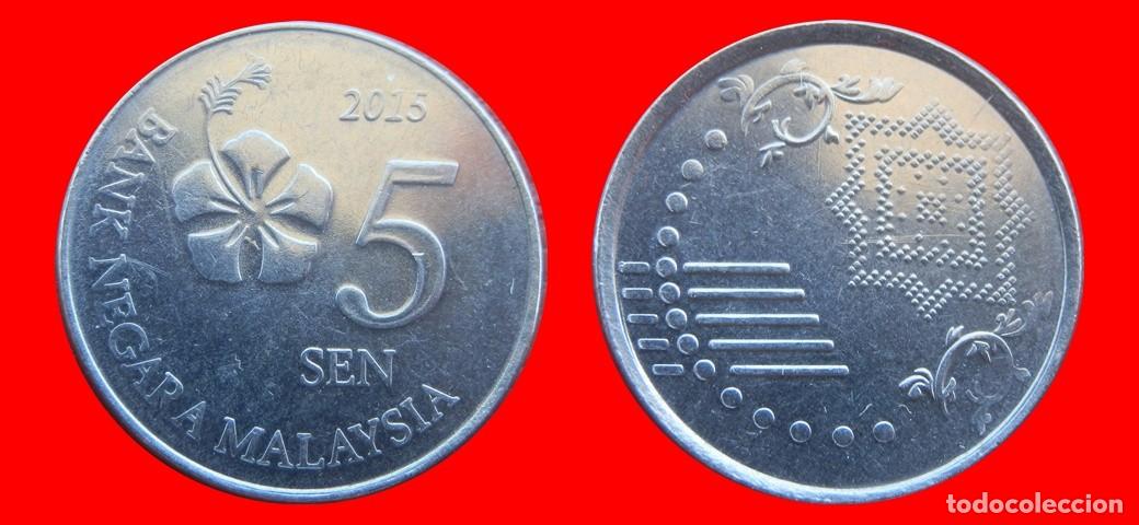 Monedas antiguas de Asia: 5 SEN 2015 MALASIA-152154