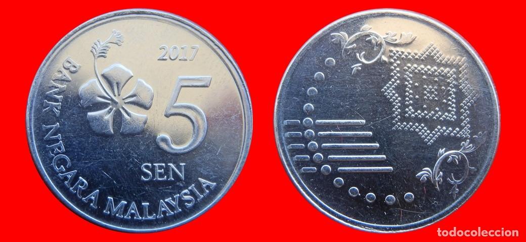 Monedas antiguas de Asia: 5 SEN 2017 MALASIA-152155