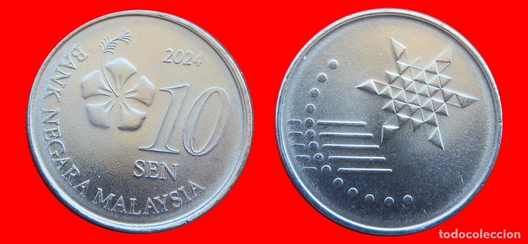 Monedas antiguas de Asia: 10 SEN 2024 MALASIA-152161