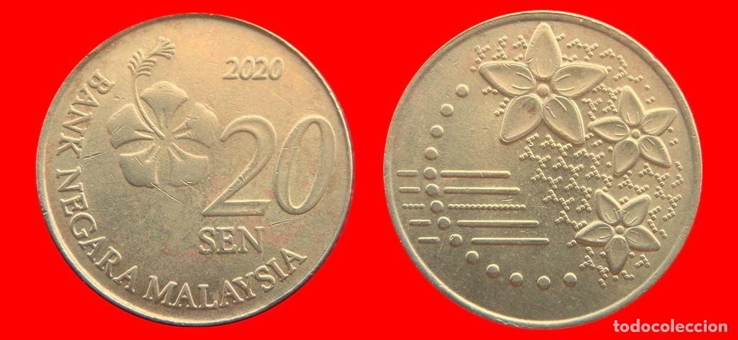 Monedas antiguas de Asia: 20 SEN 2020 MALASIA-152167
