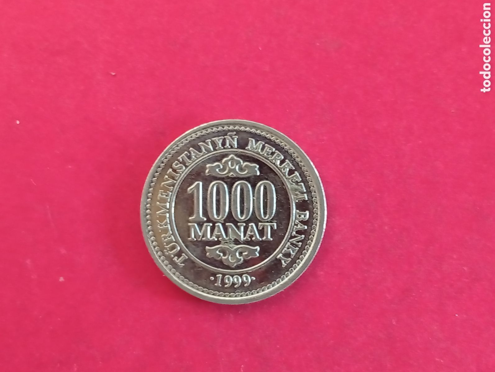 Monedas antiguas de Asia: 1000 manat de Turkmenist&aacute;n 1999