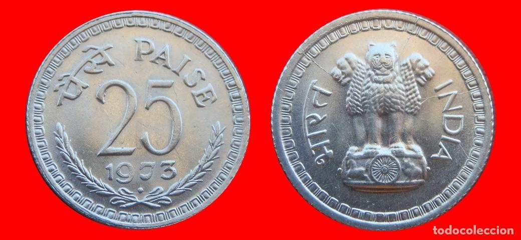 Monedas antiguas de Asia: 25 PAISE 1973 INDIA-152203