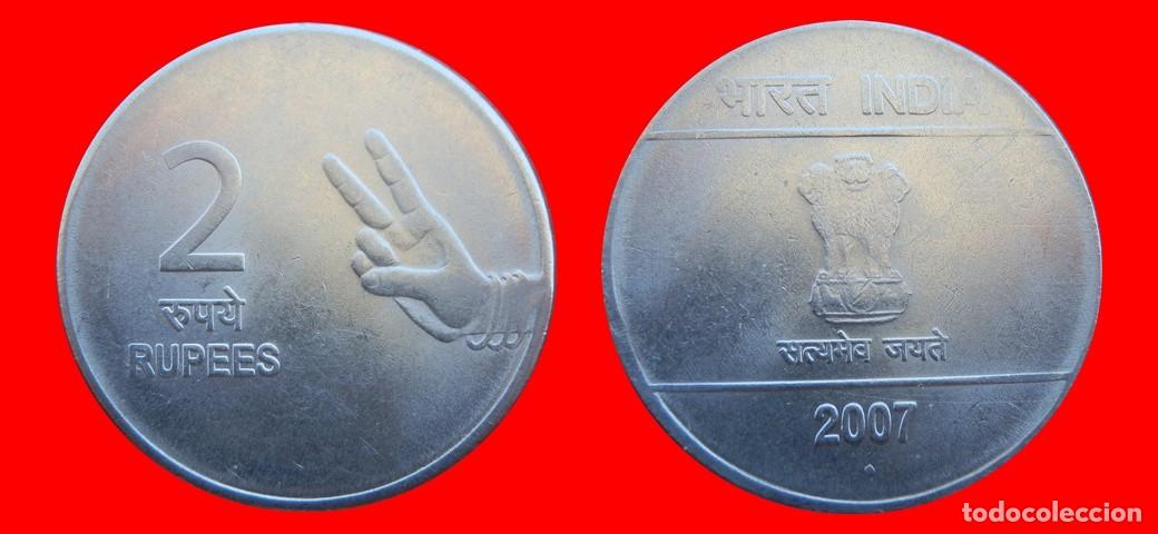 Monedas antiguas de Asia: 2 RUPIAS 2007 INDIA-152211