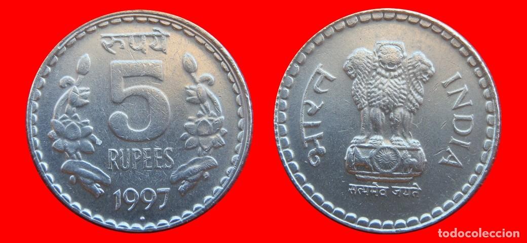 Monedas antiguas de Asia: 5 RUPIAS 1997 INDIA-152219