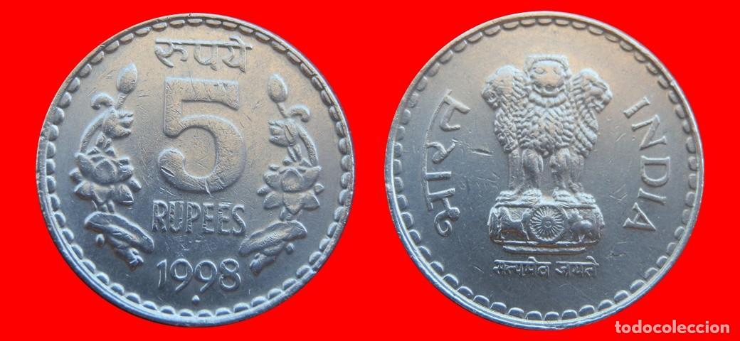 Monedas antiguas de Asia: 5 RUPIAS 1998 INDIA-152220