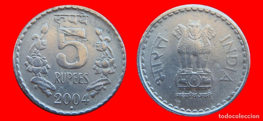 Monedas antiguas de Asia: 5 RUPIAS 2004 INDIA-152221