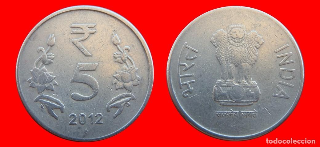 Monedas antiguas de Asia: 5 RUPIAS 2012 INDIA-152224
