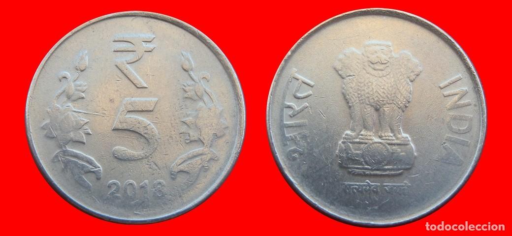 Monedas antiguas de Asia: 5 RUPIAS 2018 INDIA-152225