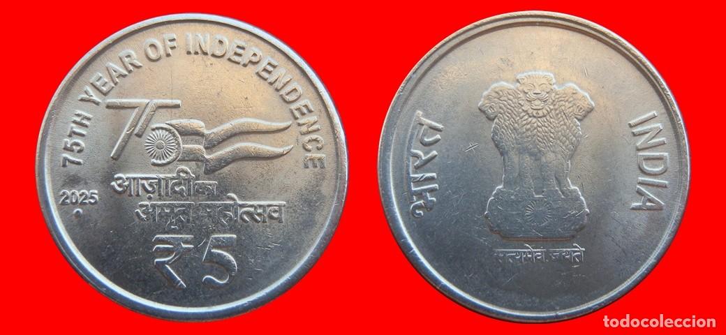 Monedas antiguas de Asia: 5 RUPIAS 2025 INDIA-152227