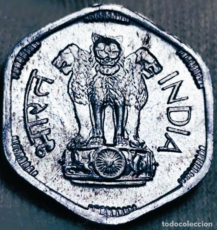 Monete antiche di Asia: India &ndash; 3 Paise 1971 &ndash; Sin Circular (SC) &ndash; Moneda en aluminio &ndash; Lote 2408