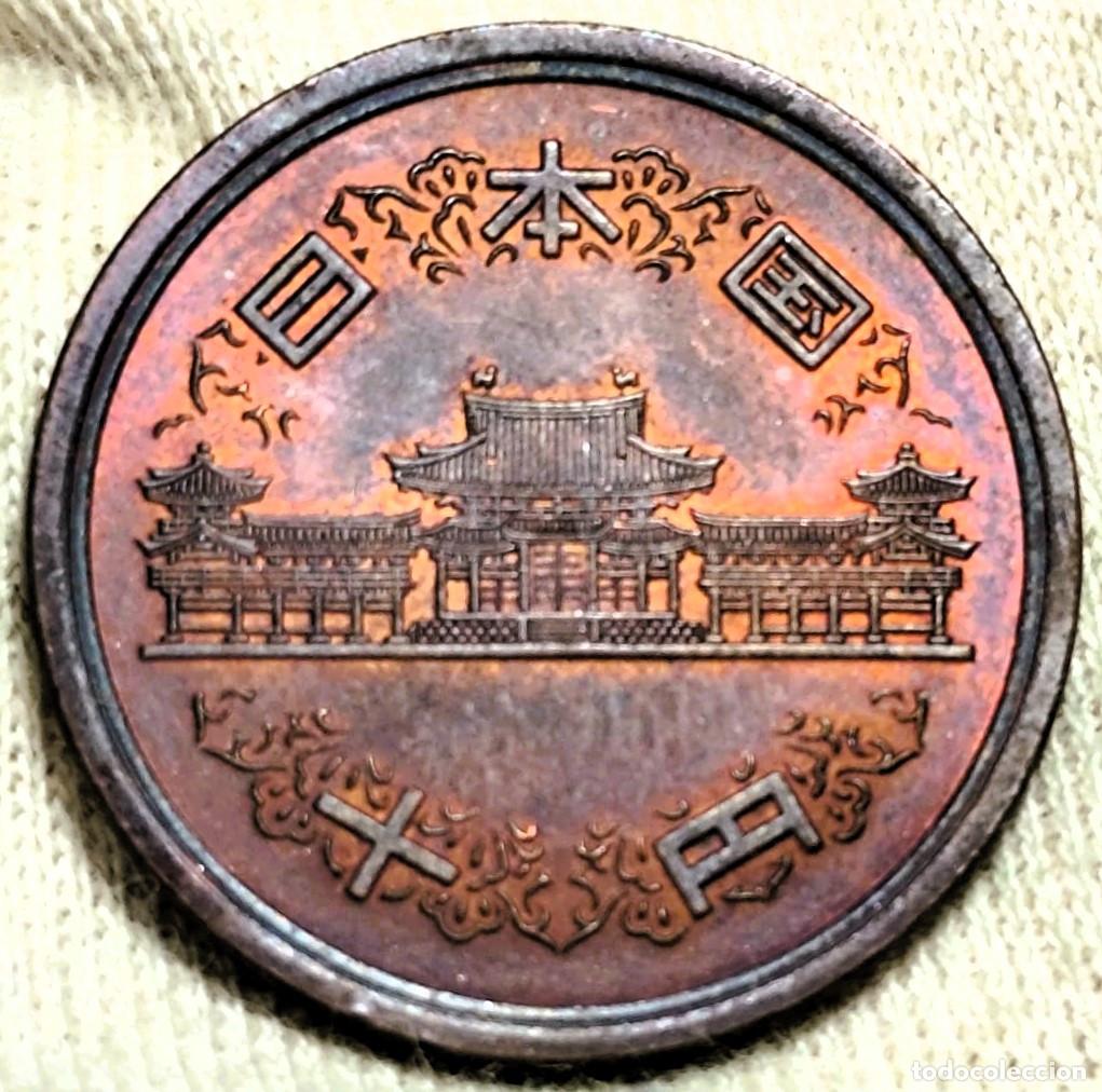 Monete antiche di Asia: Jap&oacute;n &ndash; 10 Yen 1989 (Showa 64) &ndash; Sin Circular (SC) Lote 2374