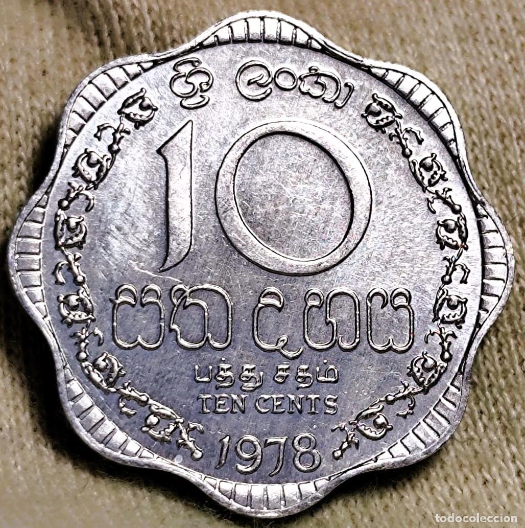 Alte M&uuml;nzen aus Asien: Sri Lanka &ndash; 10 Centavos 1978 &ndash; Sin Circular (SC) Lote 2386