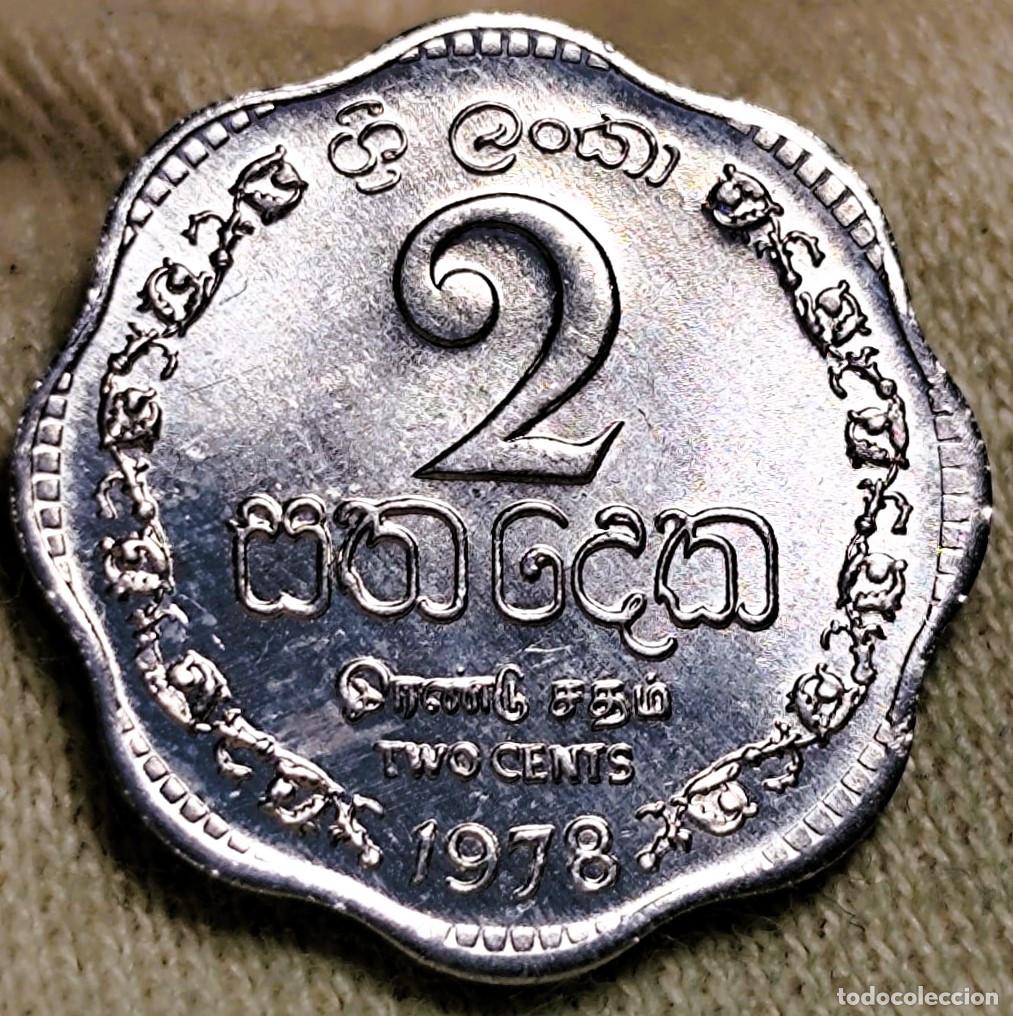Alte M&uuml;nzen aus Asien: Sri Lanka &ndash; 2 Centavos 1978 &ndash; Sin Circular (SC) Lote 2388