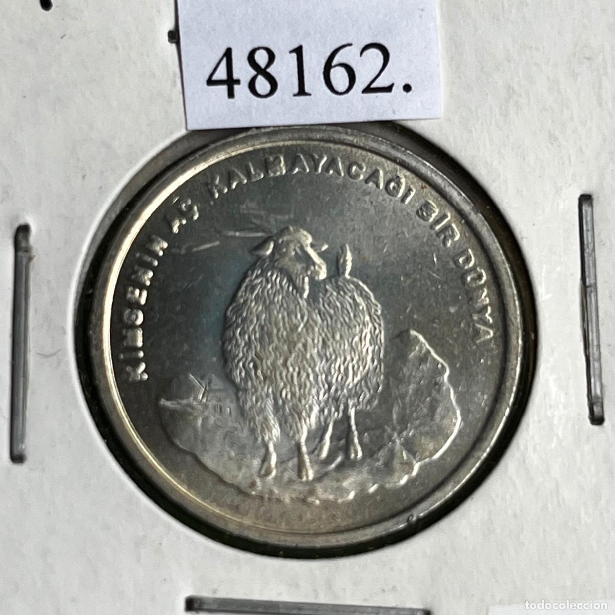 Monedas antiguas de Asia: Turqu&iacute;a, 750.000 liras, 2002, inflaci&oacute;n, cabra, Turk&iacute;a, T&uuml;rkiye,