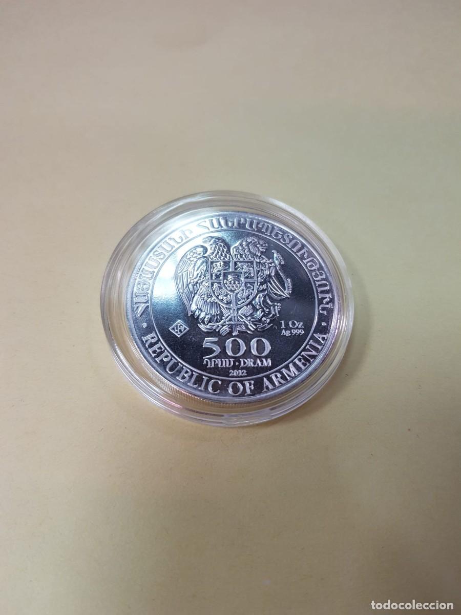 Monedas antiguas de Asia: ARMENIA-500 DRAM-2012- 1 ONZA