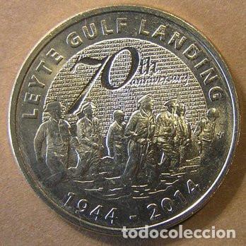 Monedas antiguas de Asia: FILIPINAS - 5 PISO 2014 - 70 ANIVERSARIO DEL DESEMBARCO EN LEYTE GULF