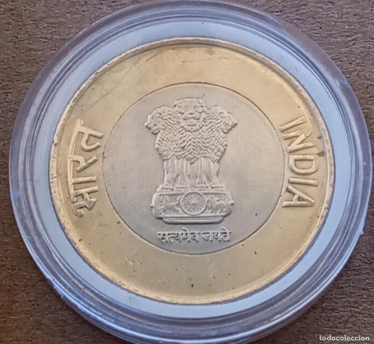 Alte M&uuml;nzen aus Asien: LOTE 186 MONEDA BIMETALICA DE LA INDIA (SIN CIRCULAR)
