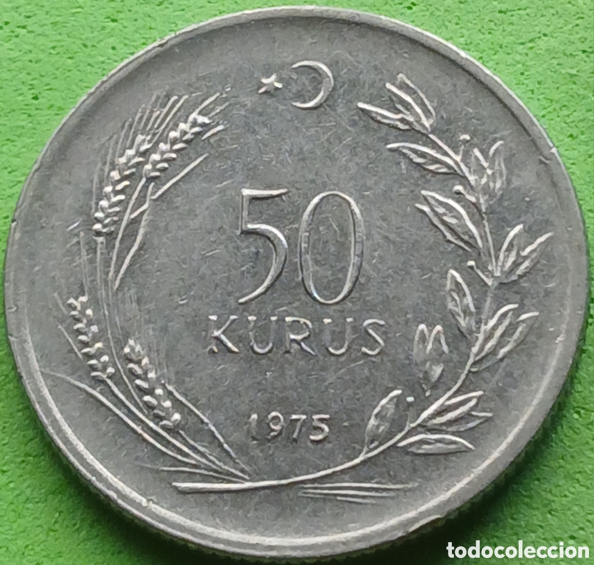 Monedas antiguas de Asia: Turqu&iacute;a 50 kurus 1975 km#899