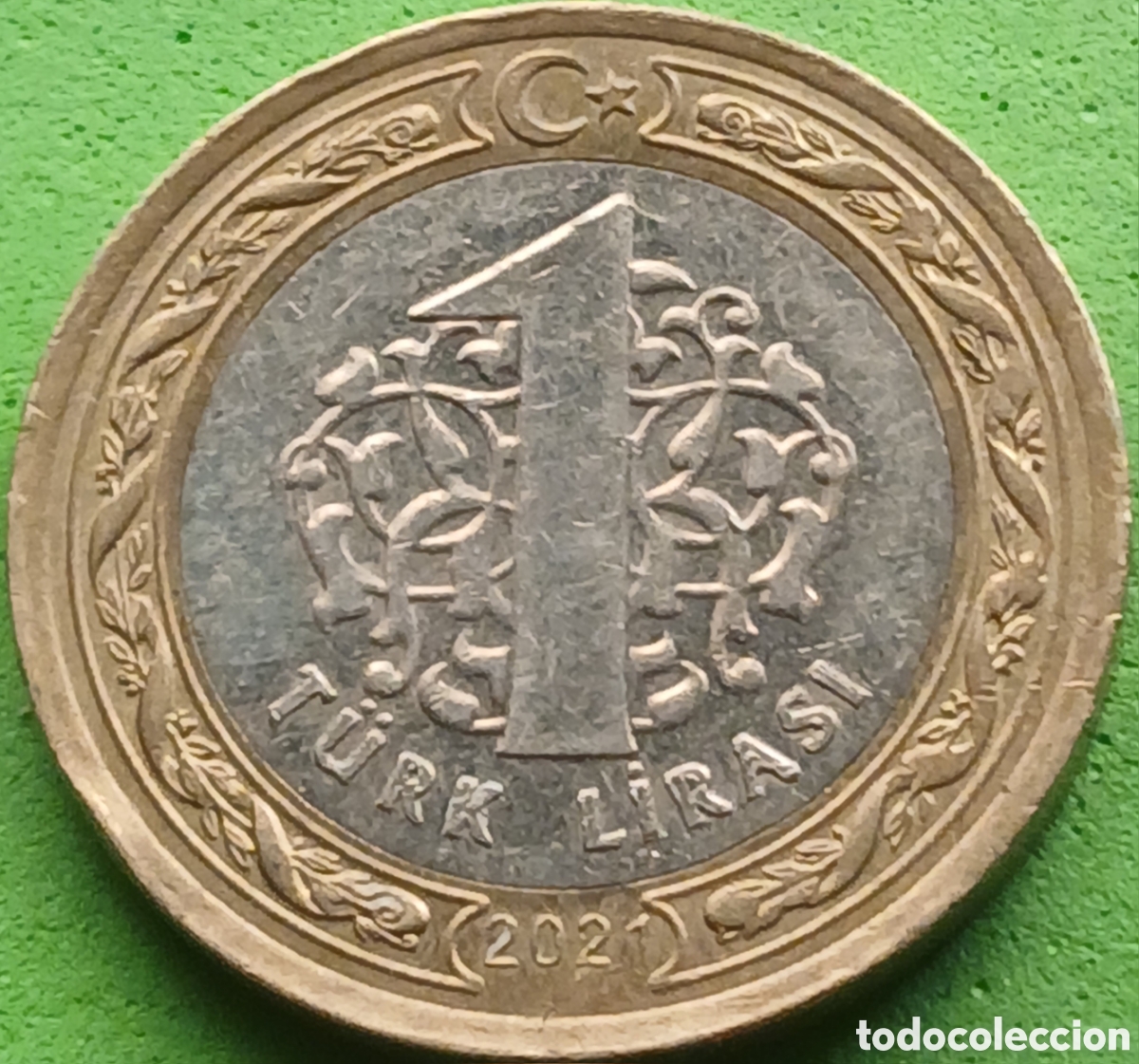 Monedas antiguas de Asia: Turqu&iacute;a 1 lira 2021 km#1244