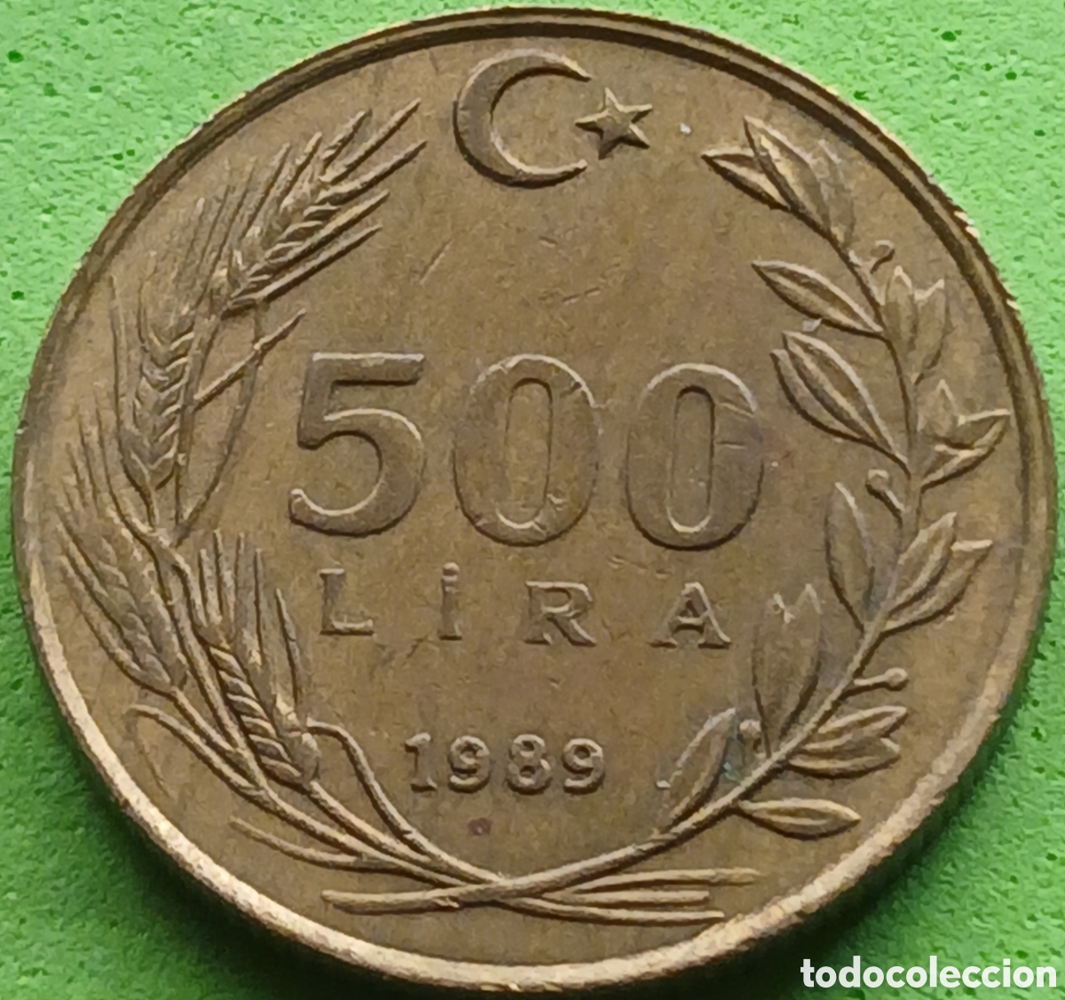 Monedas antiguas de Asia: Turqu&iacute;a 500 liras 1989 km#989