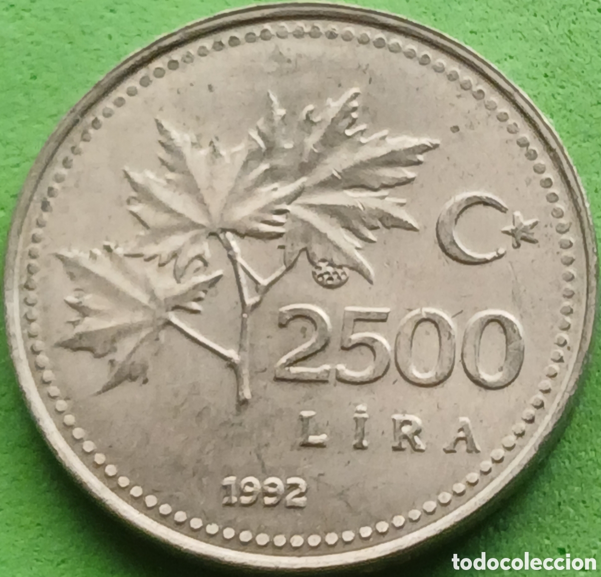 Monedas antiguas de Asia: Turqu&iacute;a 2500 liras 1992 km#1015