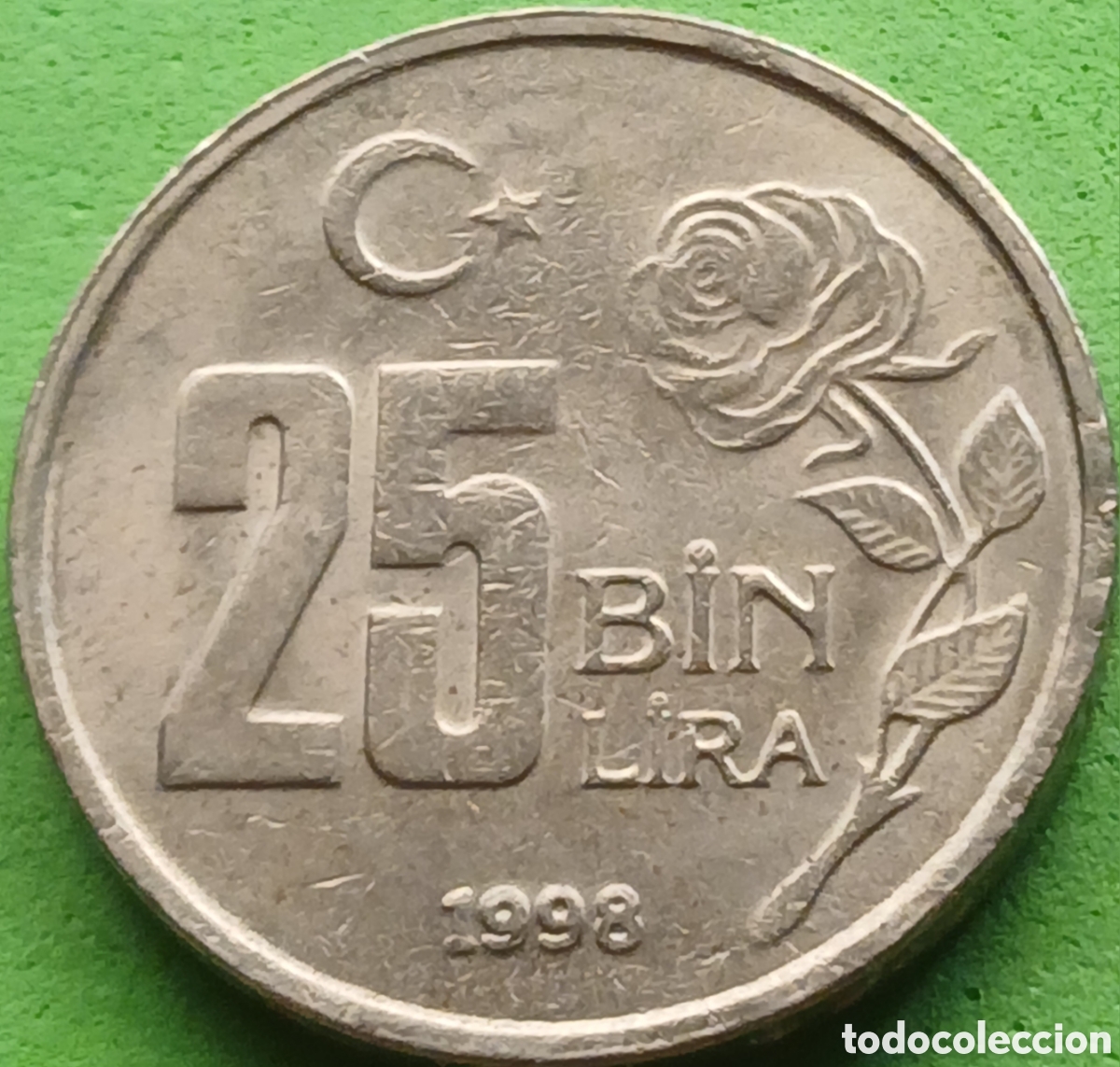 Monedas antiguas de Asia: Turqu&iacute;a 25.000 liras 1998 km#1041