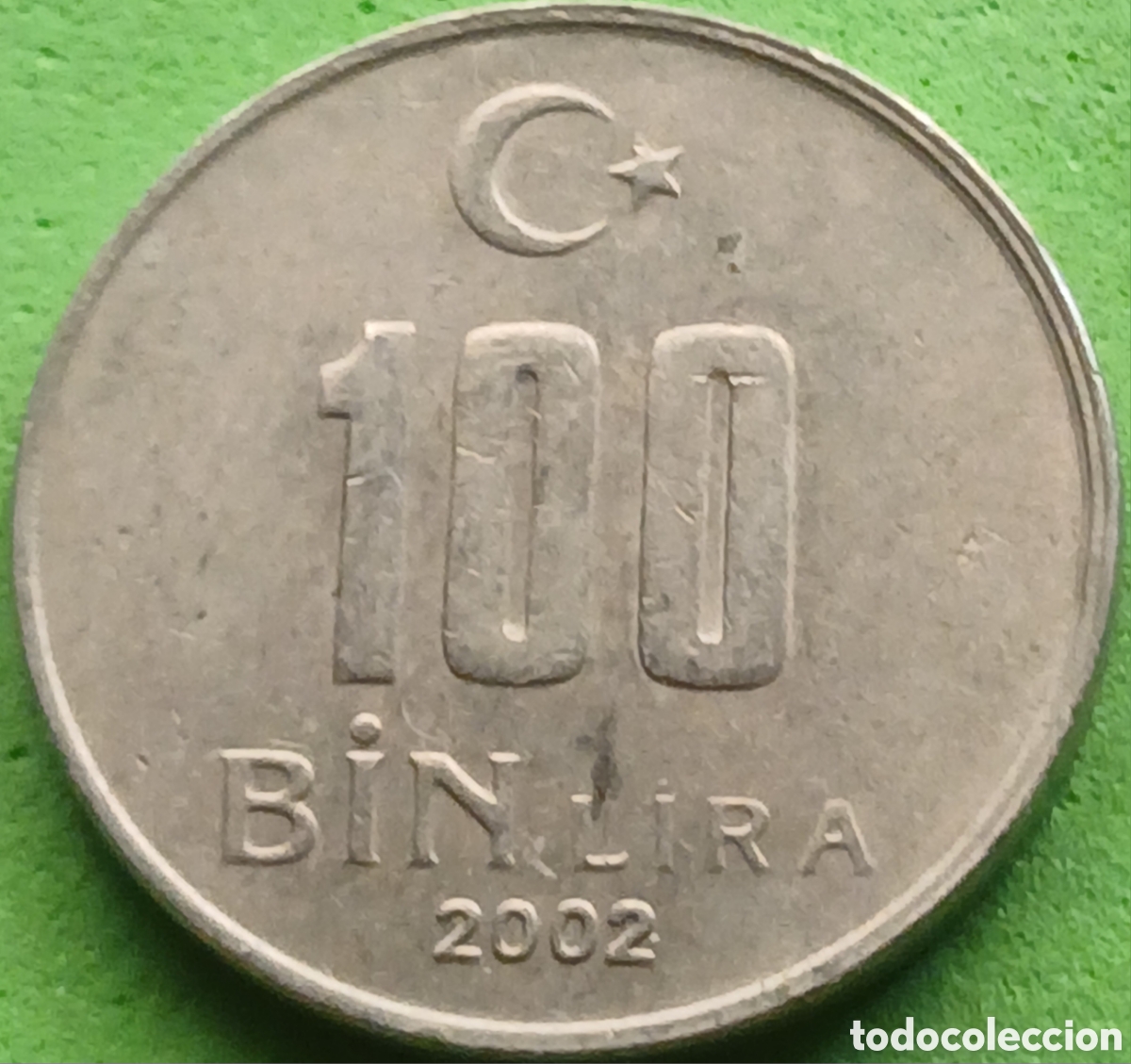 Monedas antiguas de Asia: Turqu&iacute;a 100.000 liras 2002 km#1106