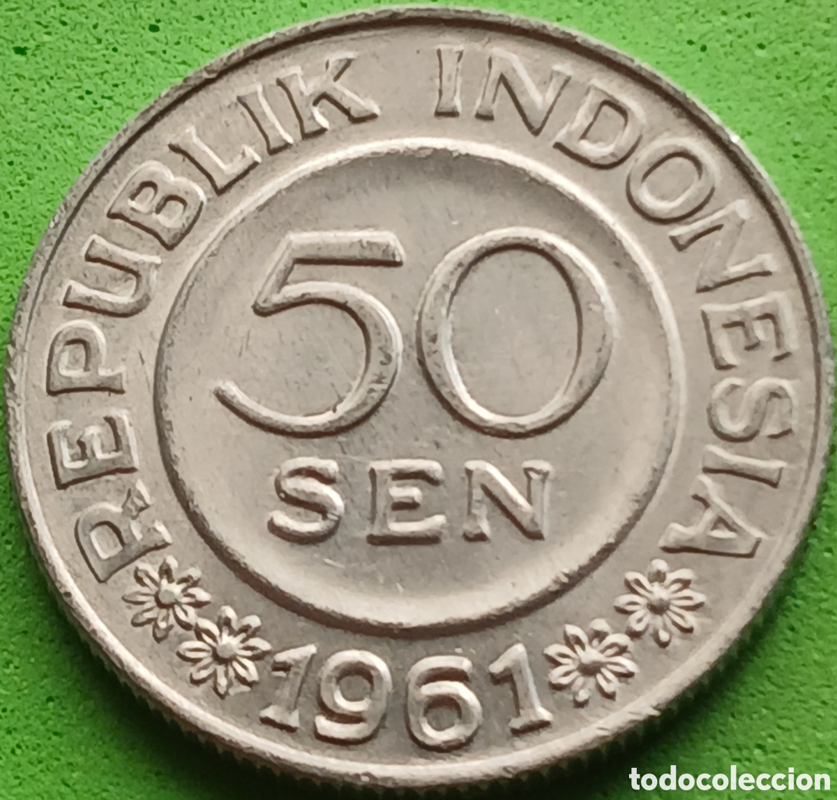 Monedas antiguas de Asia: Indonesia 50 sen 1961 km#14