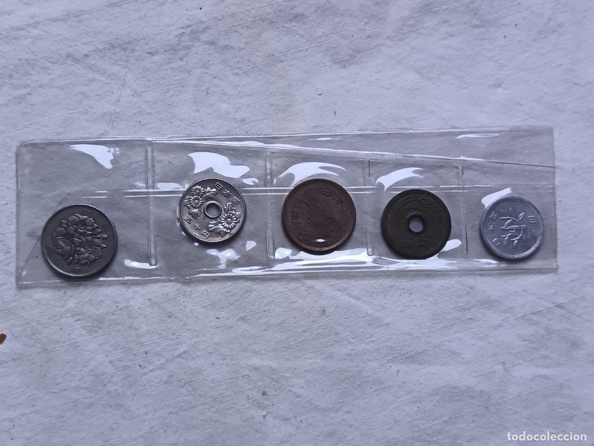 Monete antiche di Asia: Lote de monedas extranjeras, Jap&oacute;n, en estuche de pl&aacute;stico