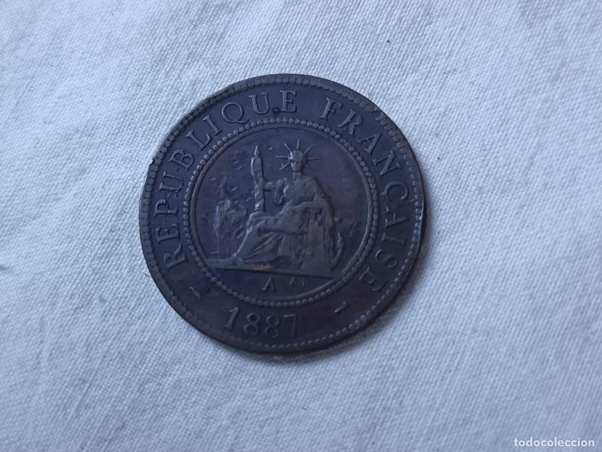 Moedas antigas da &Aacute;sia: ME3, Antigua Moneda Extranjera, Indochina Francesa, 1887