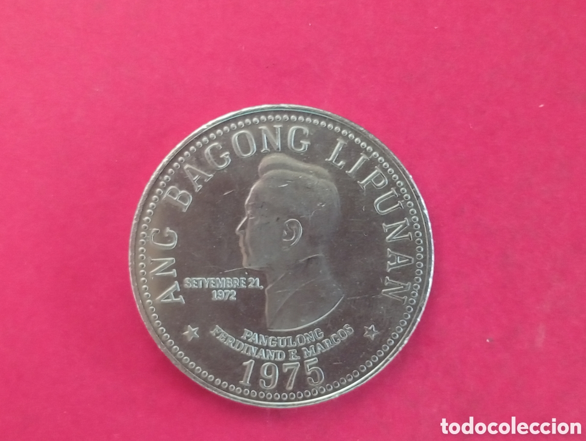Monedas antiguas de Asia: 5 piso de Filipinas 1975
