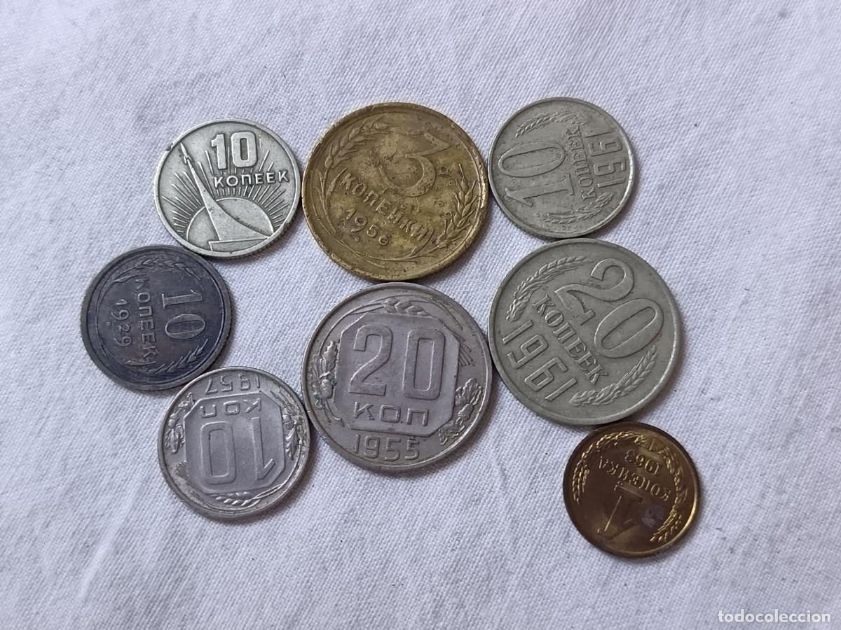 Moedas antigas da &Aacute;sia: LE8, Lote de Antiguas Monedas Extranjeras, Rusia, varios a&ntilde;os