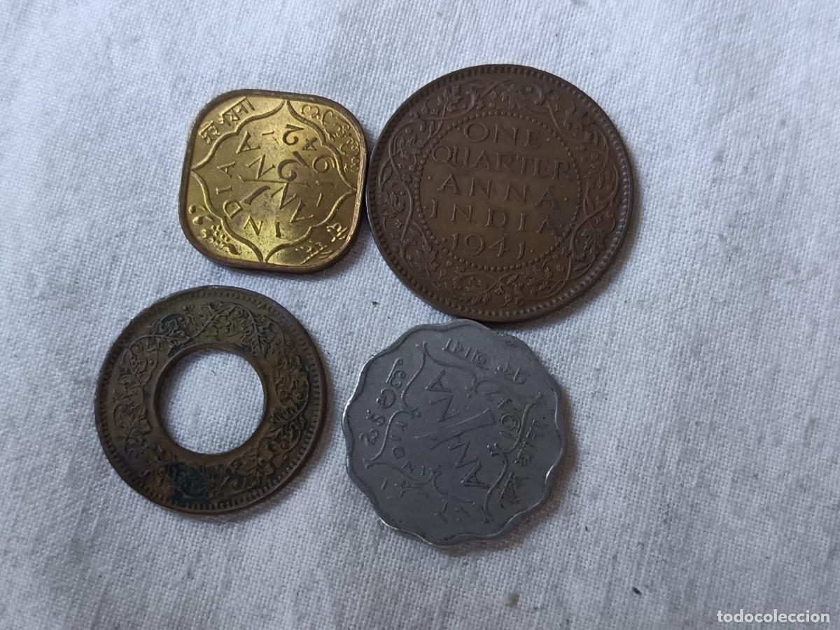 Moedas antigas da &Aacute;sia: LE42, Lote de Antiguas Monedas Extranjeras, India Inglesa (rey Jorge VI), varios a&ntilde;os