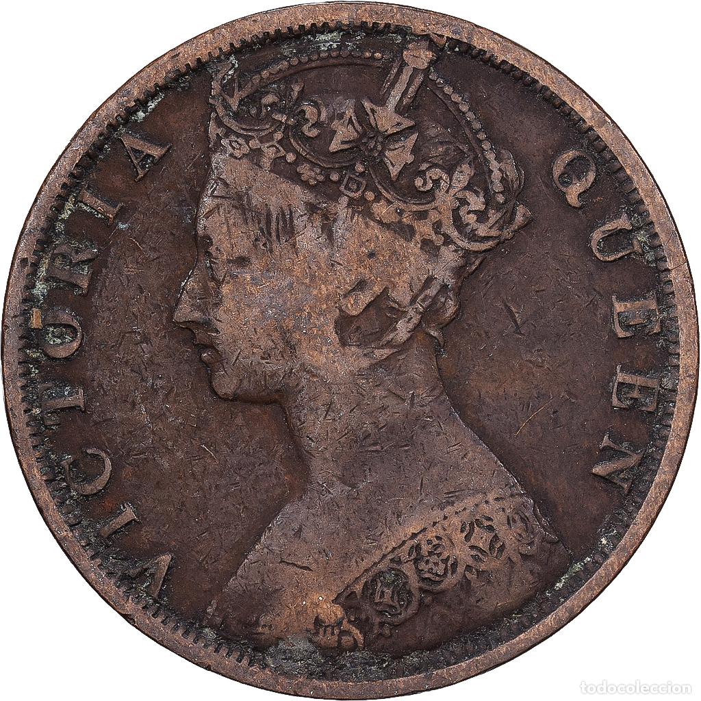 Monedas antiguas de Asia: [#1513513] Hong Kong, Victoria, Cent, 1880, Bronce, BC+, KM:4.1
