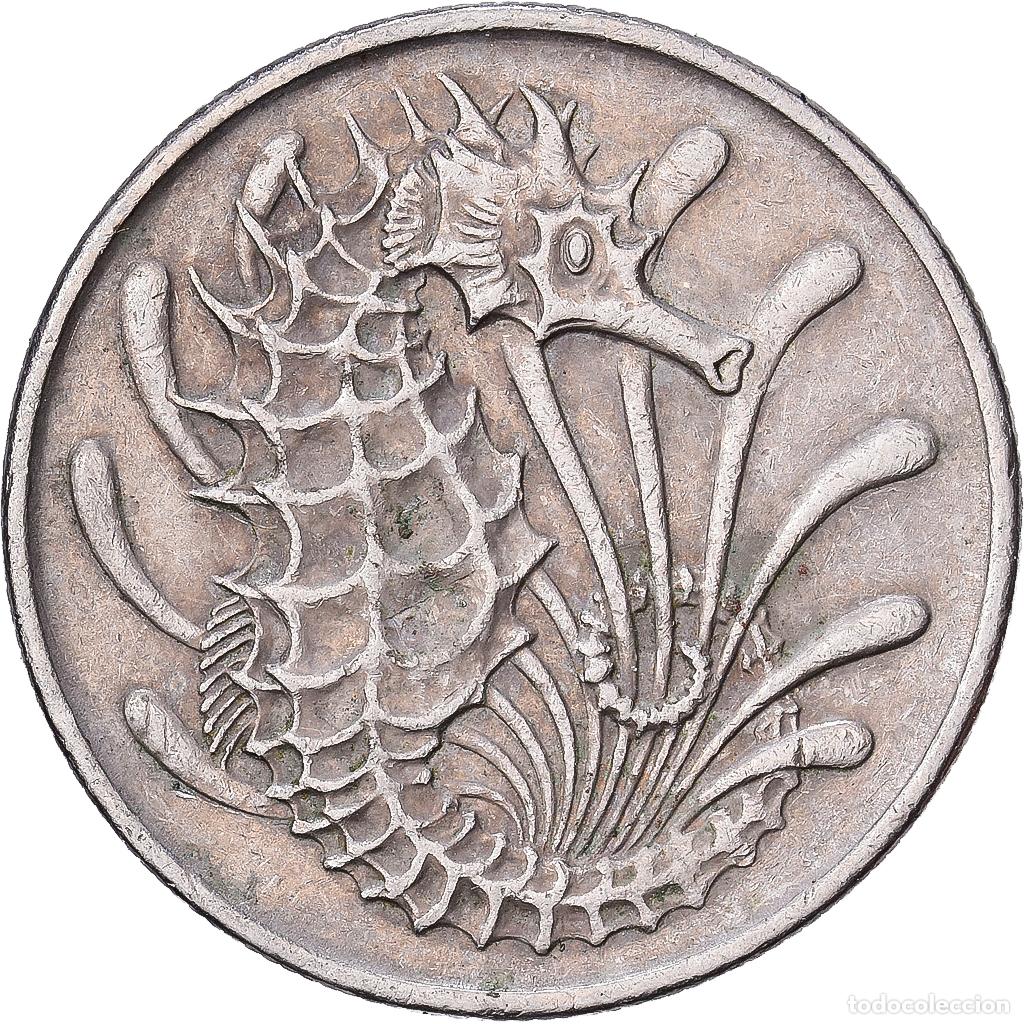 Monedas antiguas de Asia: [#1513568] Singapur, 10 Cents, 1971, Singapore Mint, Cobre - n&iacute;quel, MBC, KM:3