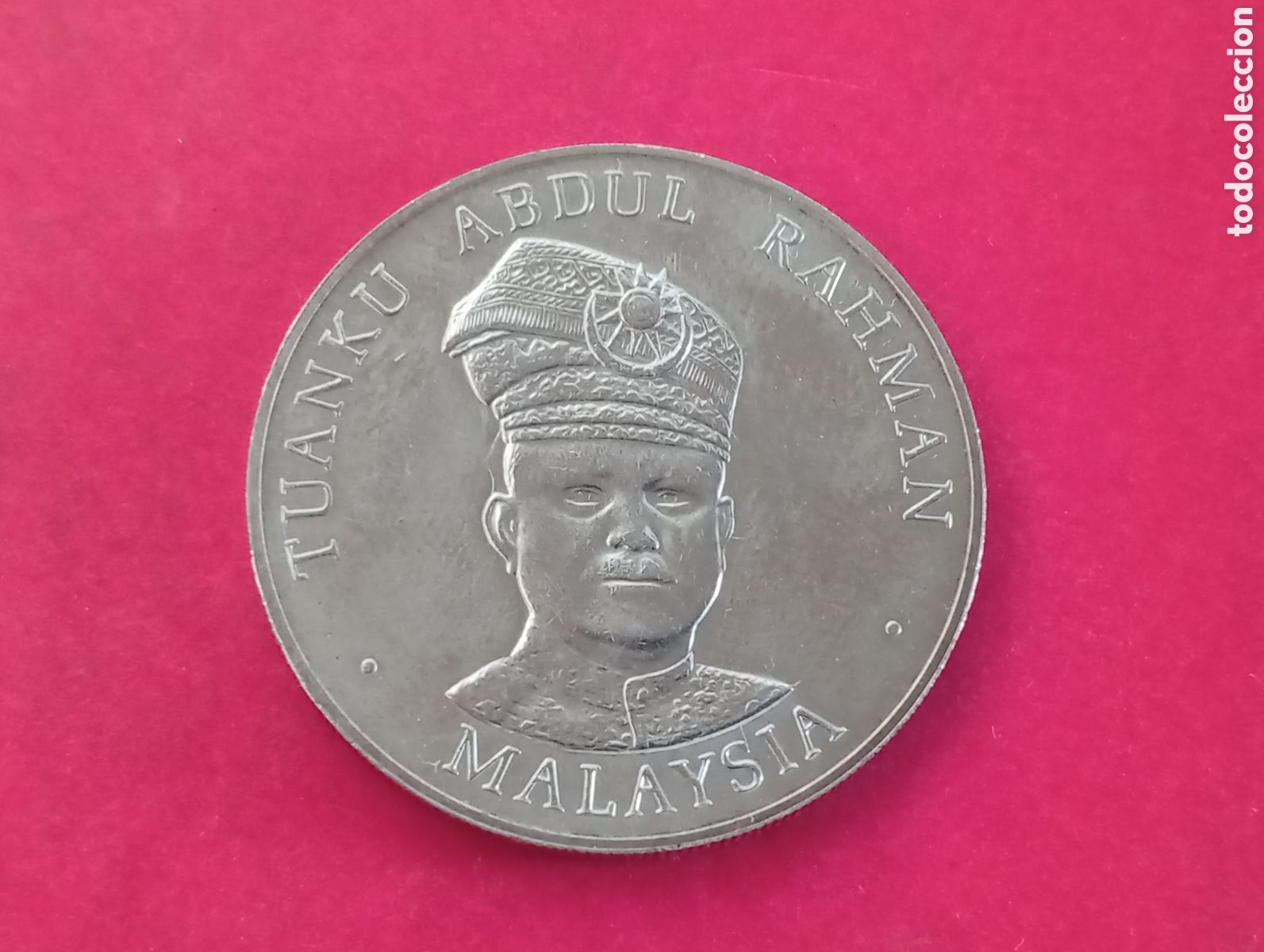 Monedas antiguas de Asia: 1 ringgit de Malasia 1977 conmemorativa
