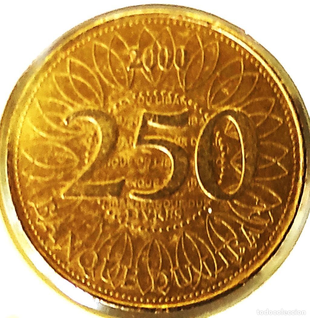 Monedas antiguas de Asia: LIBANO (1995-2018) - 250 LIBRAS 2000 - B - 5,30 GR. COBRE-ALUMINIO-NIQUEL- DIAMETRO 23,50 - KM#36