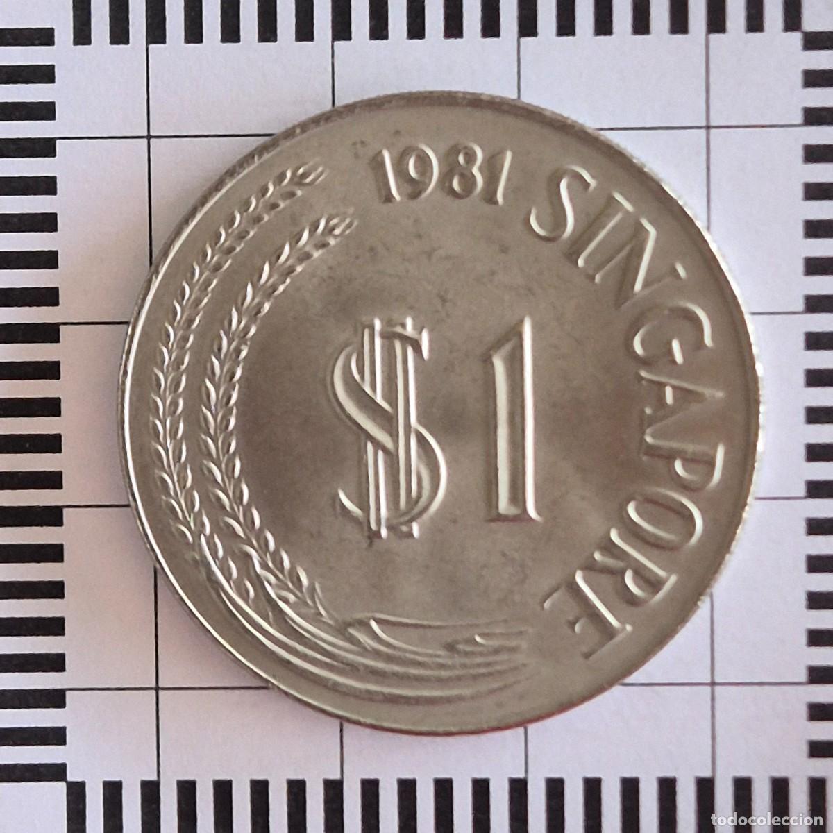 Monedas antiguas de Asia: 1 DOLAR, SINGAPUR. 1981. (KM#6). - Foto 2